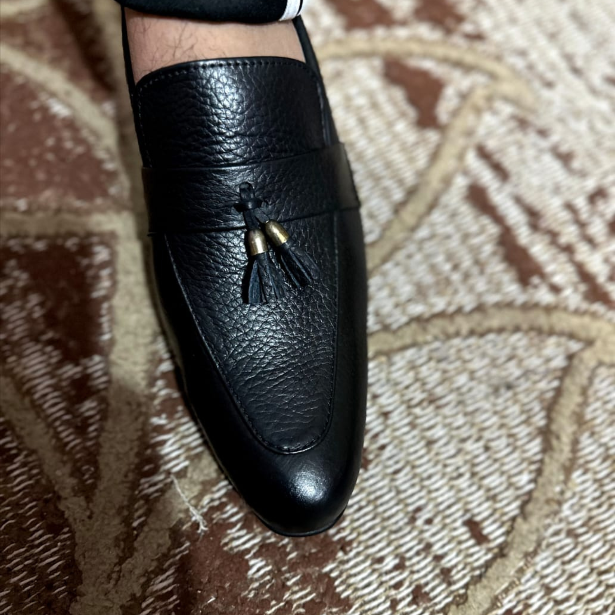 Black Tassel Loafer