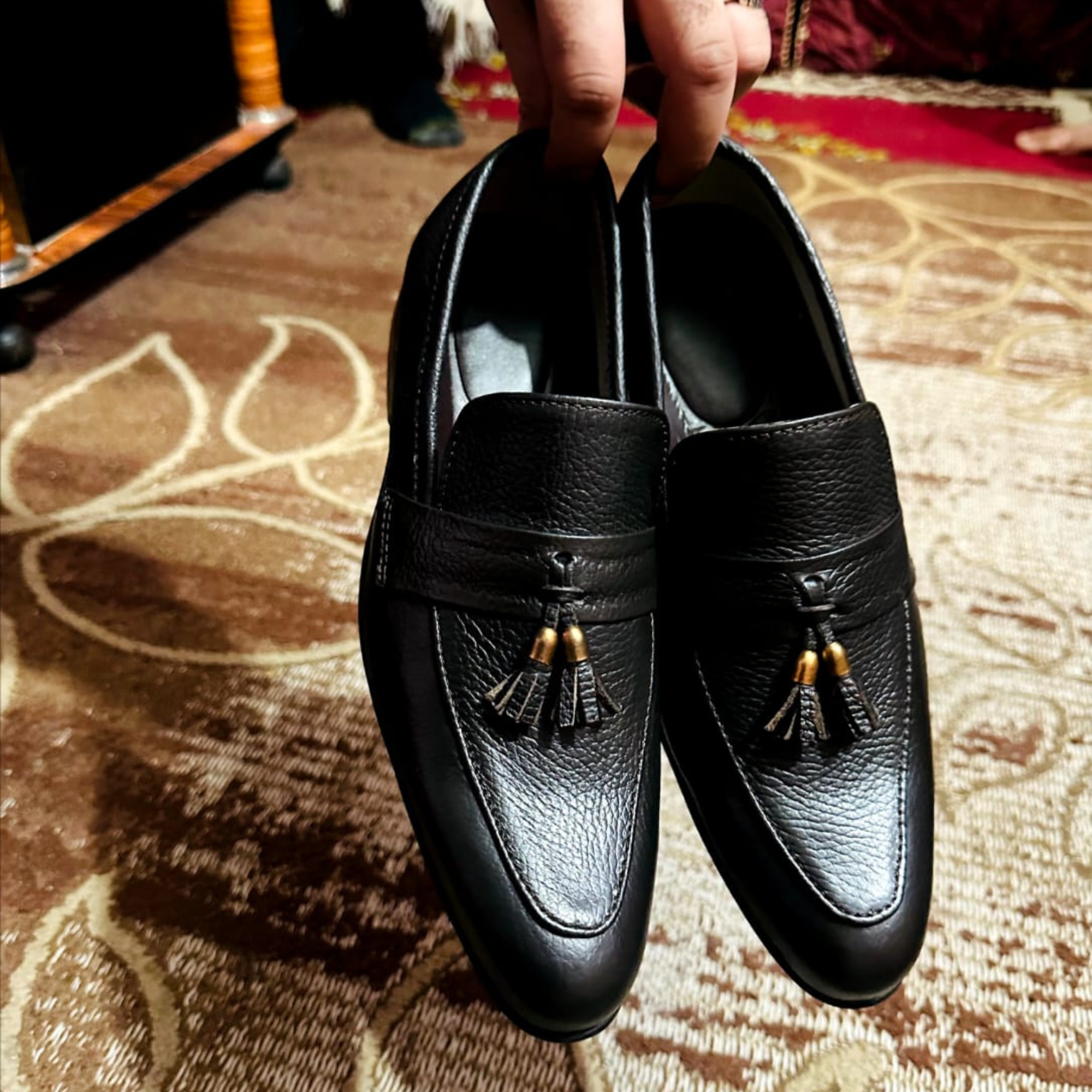 Black Tassel Loafer
