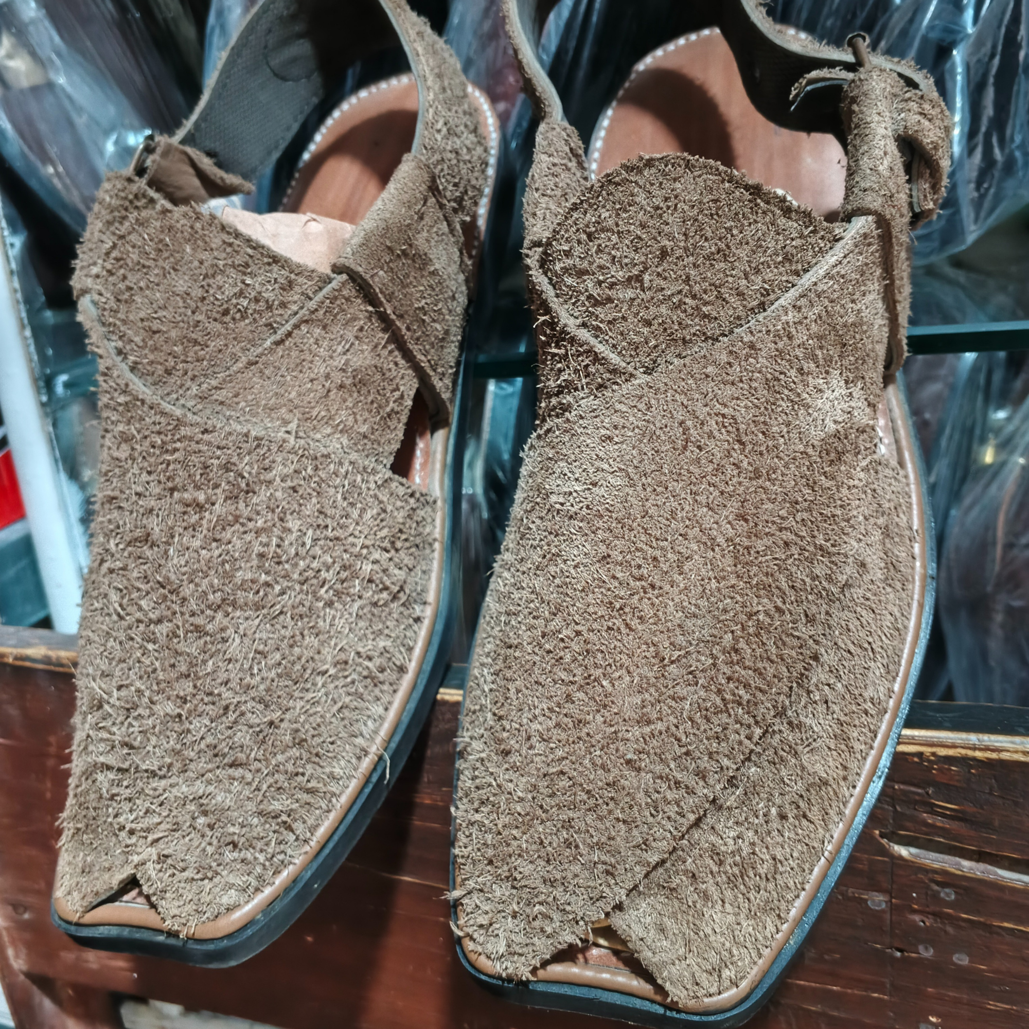 Brown Suede Peshawari